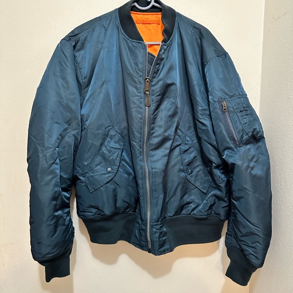 Vintage 1968 Alpha Industries USAF Flight MA-1 Reversible Bomber Jacket XX Large - Picture 5 of 9